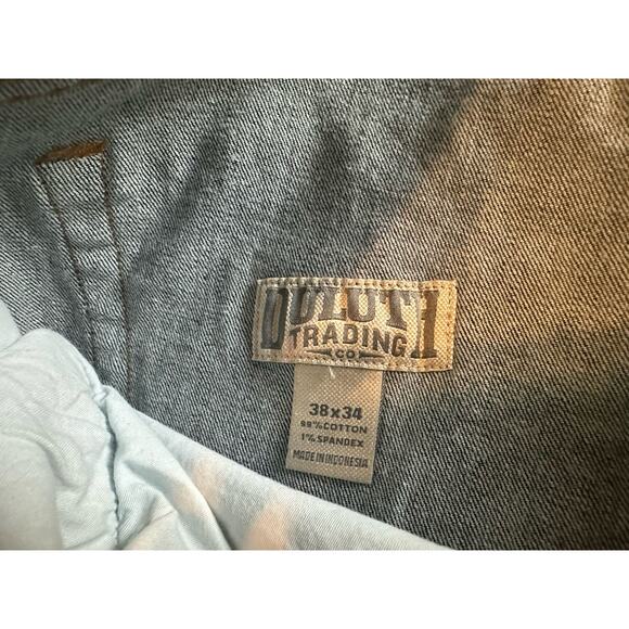 Duluth Trading Co Mens Dark Wash Relaxed Fit Flex Weekender Jeans 38x34 - Picture 5 of 7